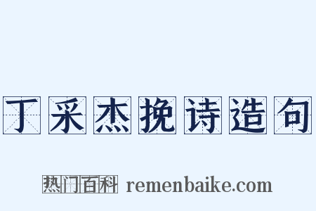 丁采杰挽诗造句是什么意思的图片